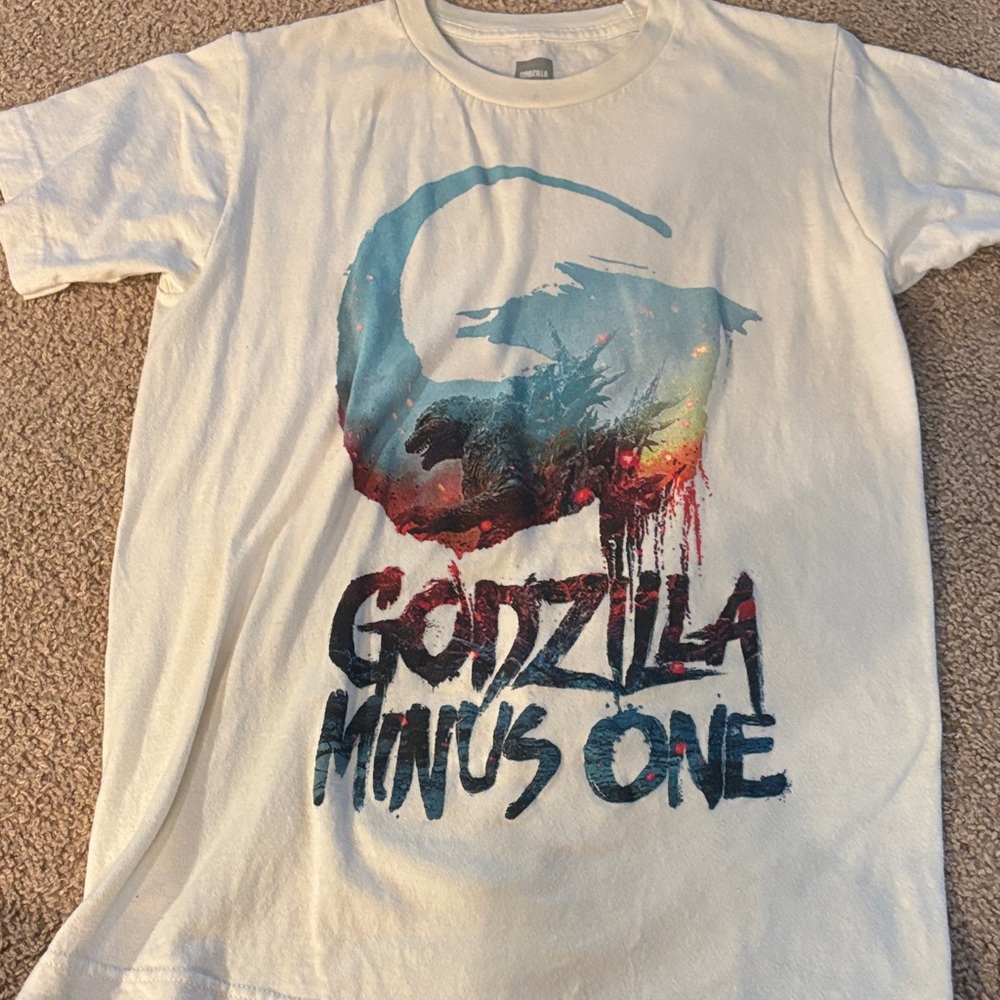 White Godzilla Graphic T-Shirt
